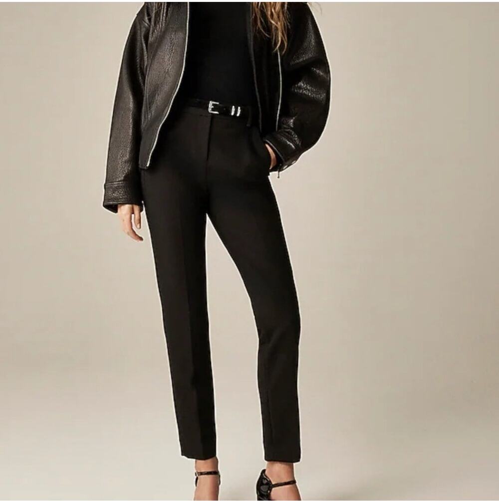 J.Crew Pants Womens 14 Black Cameron Carreman Four Season Stretch Classic Work